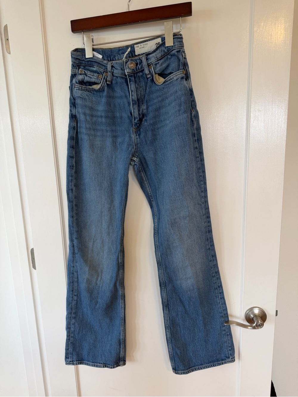 rag & bone Women's Medium Blue Boot Cut Jeans